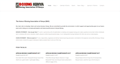 Desktop Screenshot of boxingkenya.org